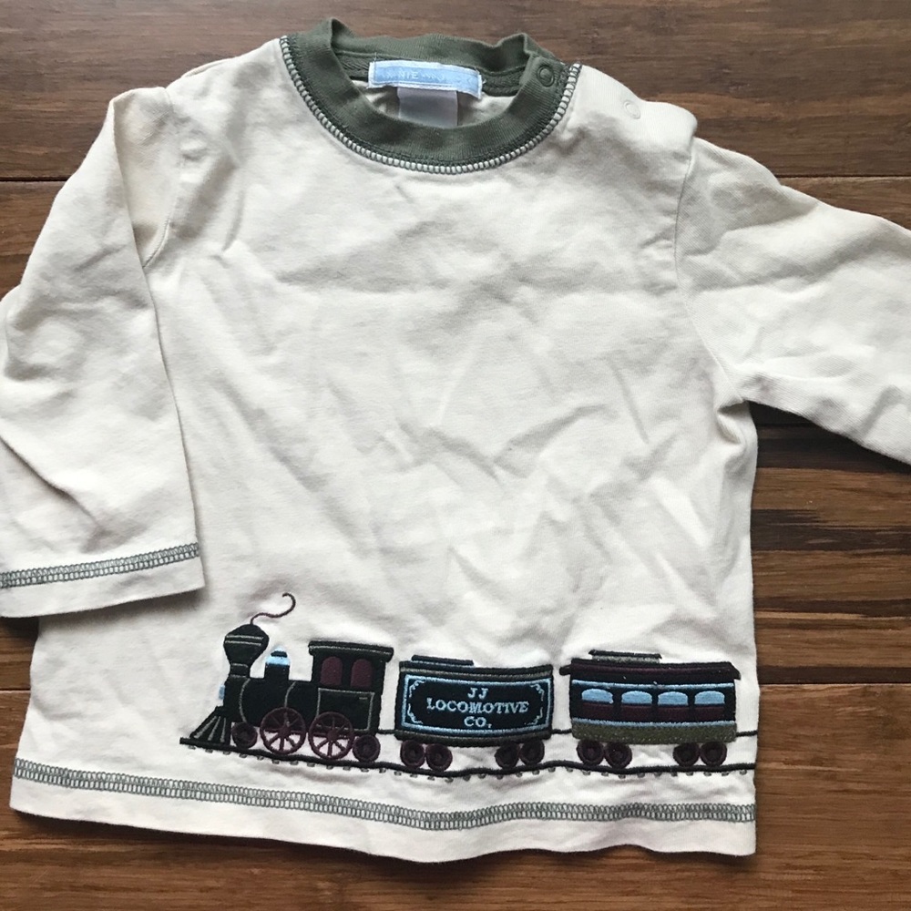 Janie and jack train shirt